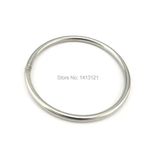 free shippping 6*100mm 304 stainless steel circle ring welding buckle diy handmade bag hardware part O ring fitting part