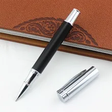 Роскошная металлическая+ деревянная шариковая ручка с серебряной клипсой черные чернила для офиса Бизнес шариковая ручка