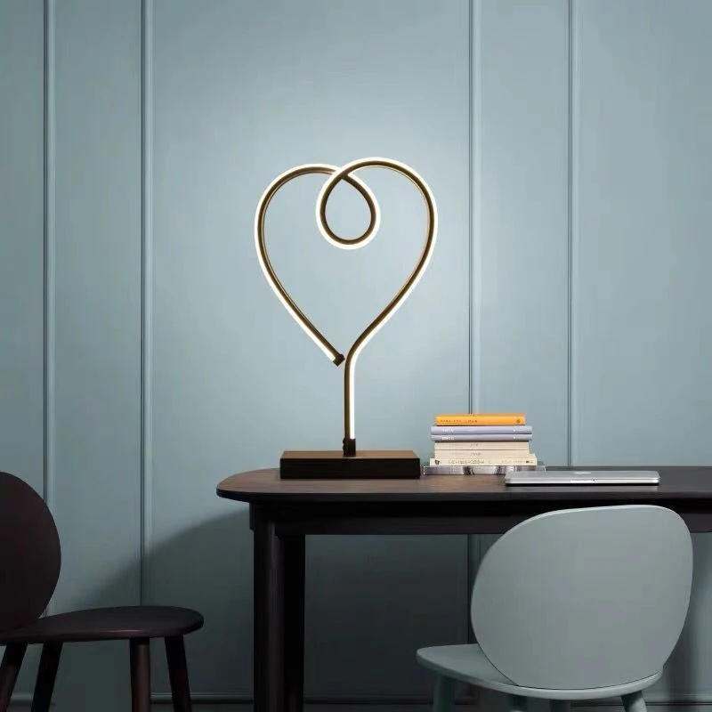 Modern LED Table Lamp Bedroom Reading Desk Light Bedside Lamp Study Eye Protect US/EU Plug Dimable 4