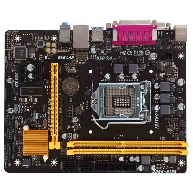 

H110MDS2 PRO D4 Original Desktop Motherboard LGA 1151 DDR4 32G SATA3 USB3.0 Micro ATX Motherboard