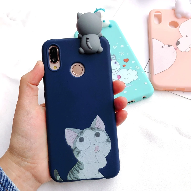 5A 6A 4X etui Xiaomi Redmi 6A 5A S2 4X чехол Kawaii 3D Медведь Единорог на для Xiaomi Redmi 5 Plus Note 4 4x 5a Prime чехол Capa - Цвет: 1