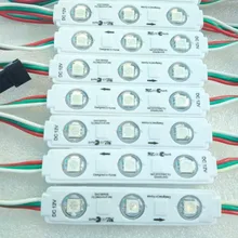 500 шт./лот 3 светодиодный s 5050 SMD светодиодный пиксельный rgb модуль Водонепроницаемый 2811 IC DC12V