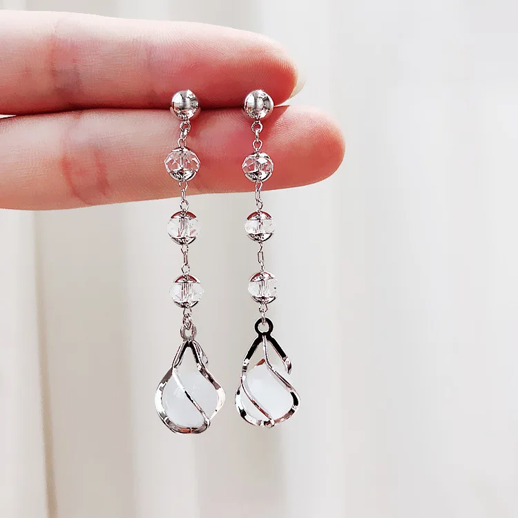 

SPE Ishay Natural Amethyst Sterling Silver Drop Earring For Women Natural Amethyst February Birthstone Clean Quality Earrings