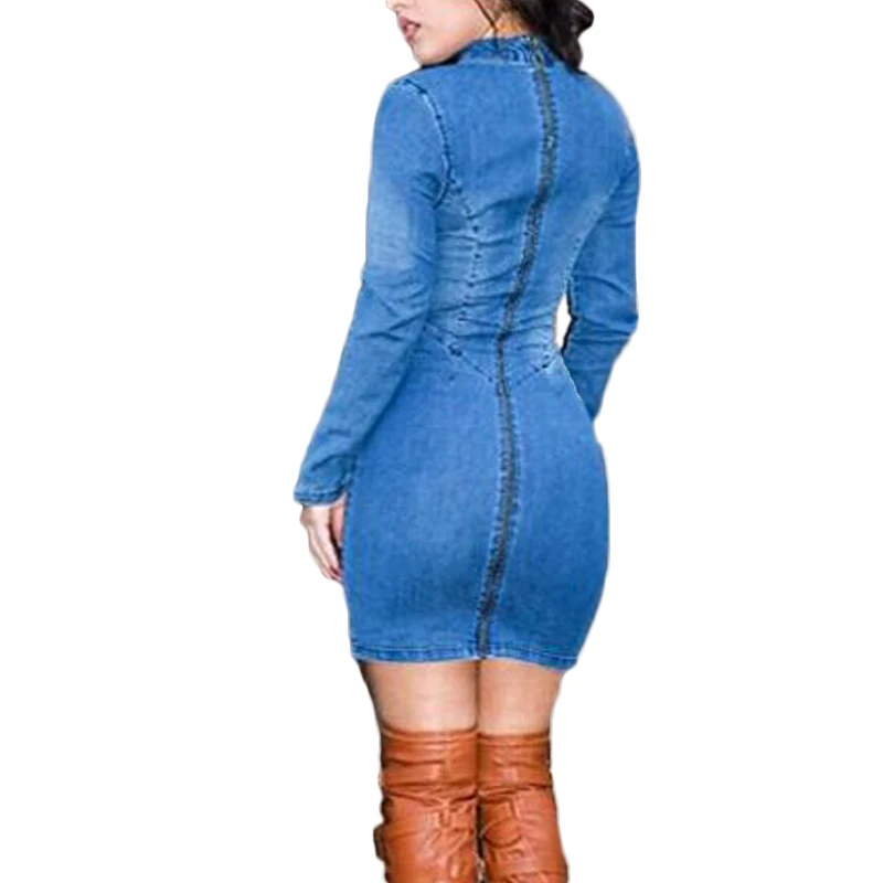 straight denim dress