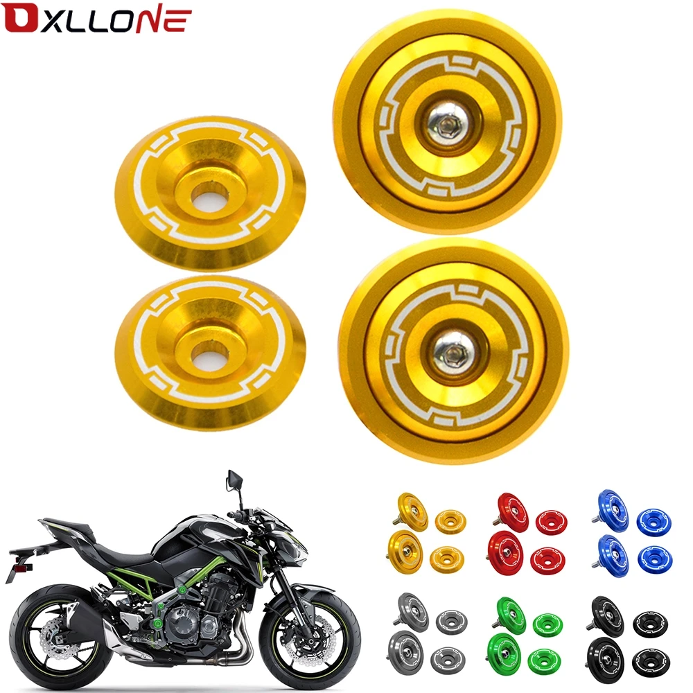 

For Kawasaki Z900 2017 2018 Motorcycle Accessories CNC Aluminum Frame Hole Cap Cover With Screws 5M Fairing Guard