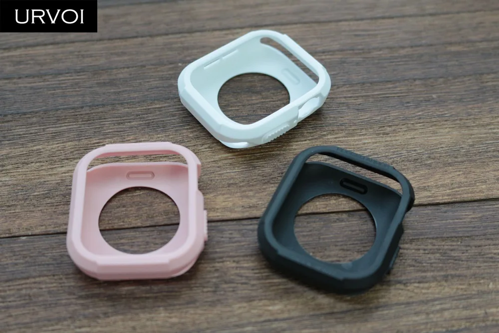 Чехол URVOI из ТПУ с полным покрытием для Apple Watch series 6 SE 5 4 Жесткая Броня жесткая