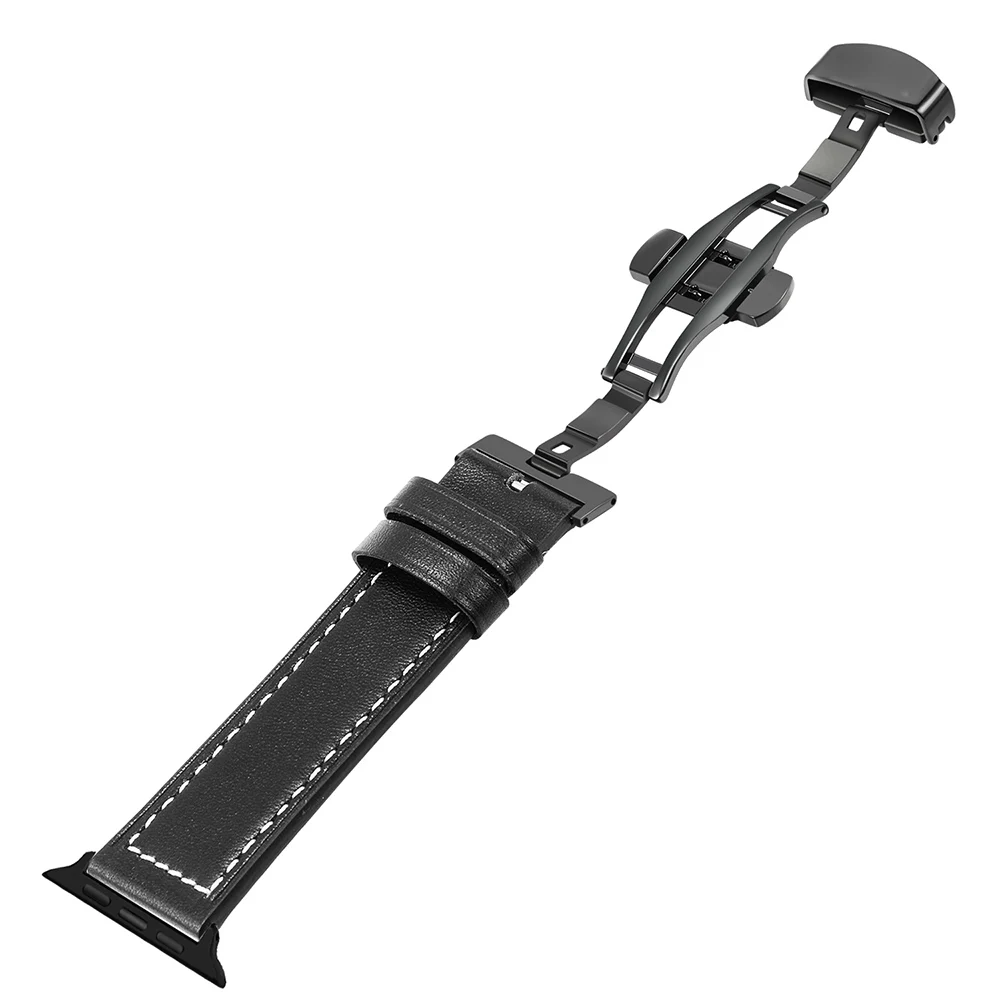 Кожаный ремешок iWonow для iWatch Apple Watch 38 мм 40 42 44 серия 5 4 3 2 1 мужской женский