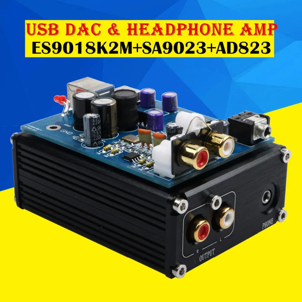 Music hall Latest Mini ES9018K2M SA9023 AD823 USB DAC Audio Decoder