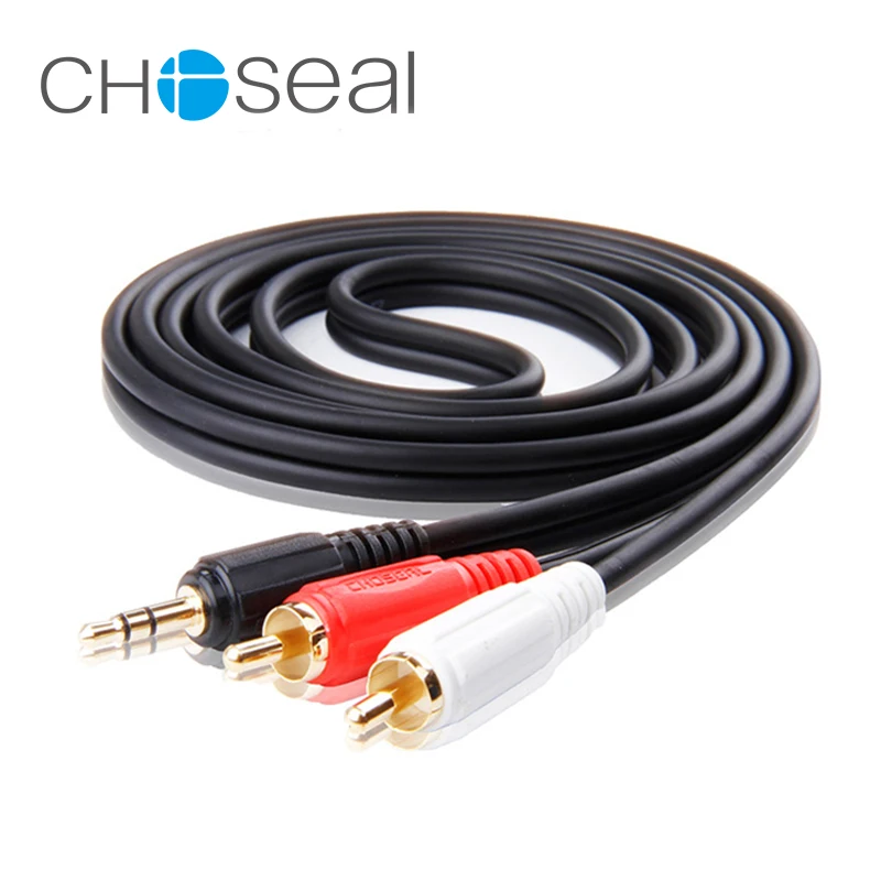 Choseal 30 юбилей Q304K RCA Jack кабель 3 5 мм to 2 аудио штекер-штекер aux DIY Edifer театральный DVD |
