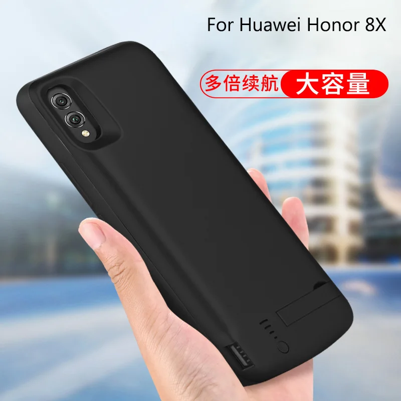 6500 мАч Honor 8X чехол с аккумулятором для huawei 8x power Cover USB зарядное устройство Capa Fundas |