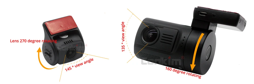 Conkim DVR с 2 камерами Novatek 96663 Автомобильный видеорегистратор Mini0906 1080P Full HD камера заднего вида gps видеорегистратор Двойной объектив Регистратор