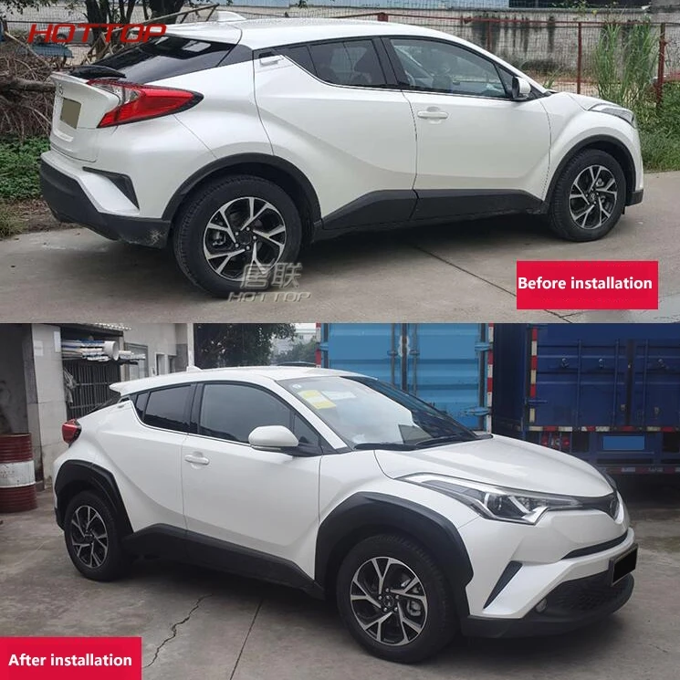 Для Toyota CHR C-HR, автомобильные фары для крыла, арки, колеса для бровей, авто колеса для губ, защитная крышка, отделка, Неокрашенная, для стайлинга автомобилей