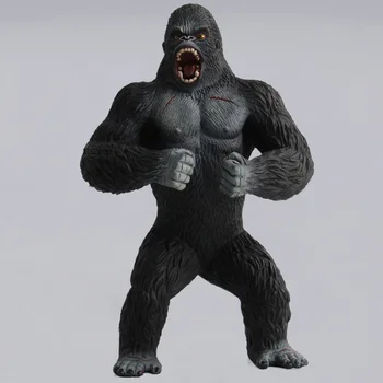 

Simulation of Wild Animal Model Jingang Skull Island Solid Chimpanzee Handle Animal Model Toys Toys for Children Boy and Girls