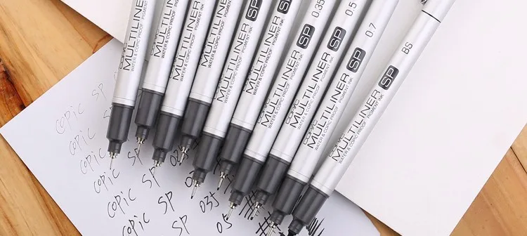 [COPIC] Multiliner SP тонкая ручка, водостойкая тонкая ручка, алюминиевая тонкая ручка, высокое качество, сделано в Японии, 1 шт