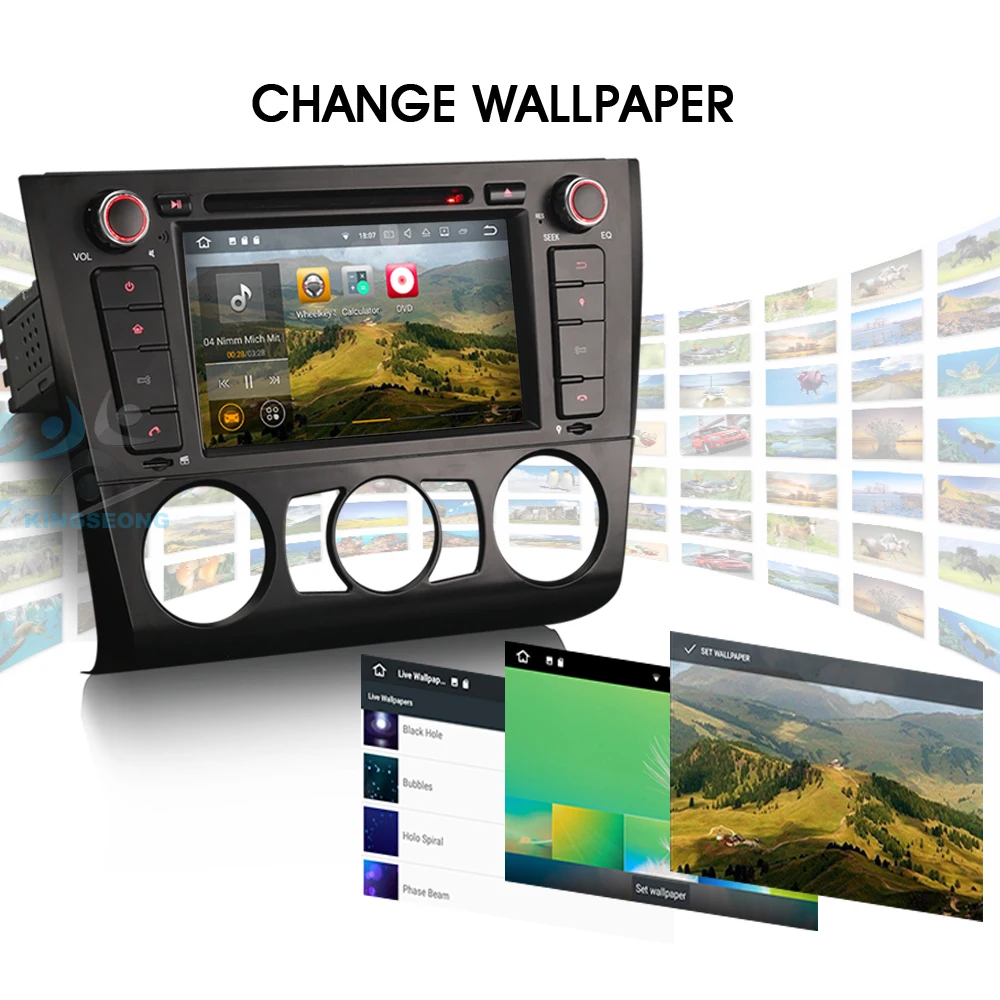 Best Autoradio Android 7.1 DAB+ GPS WiFi Bluetooth Car CD DVD Navi for BMW 1 Serie E81 E82 E87 E88 Door Hatchback Coupe Convertible 3