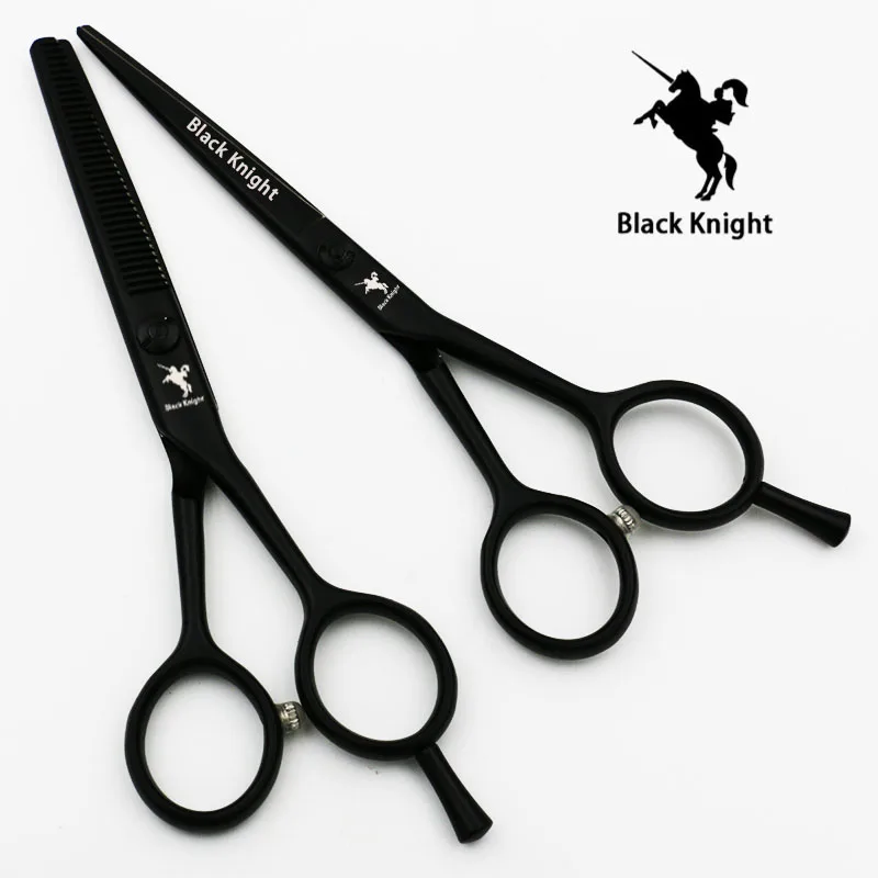 Conjunto de Corte + Desbaste Preto e Branco Polegada Profissional Cabeleireiro Tesoura Barbeiro Tesouras Alta Qualidade Personalidade Estilos 5.5 - 6 4 5.5 6 polegada profissional cabeleireiro tesoura conjunto