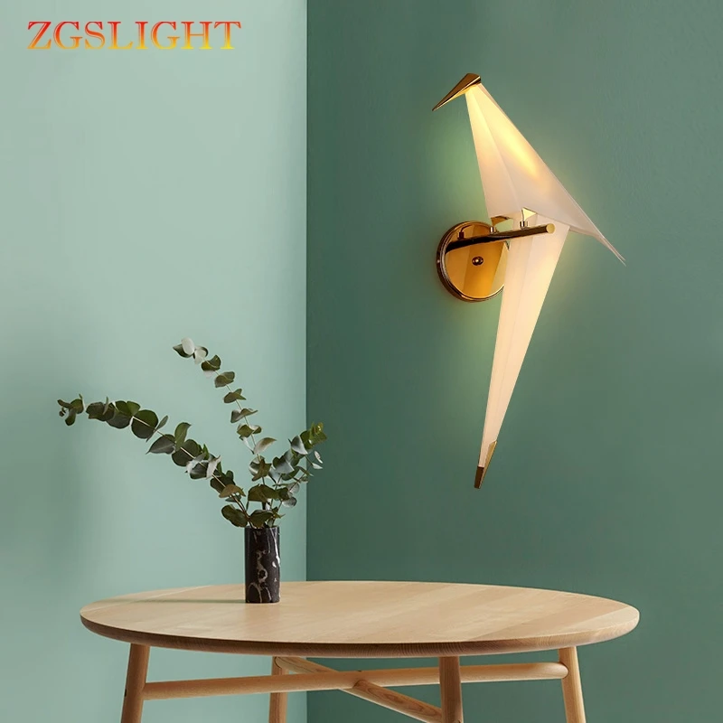 Postmodern novelty LED living room wall sconces aisle lighting nordic fixtures loft bird wall lamps bedroom bedside wall lights