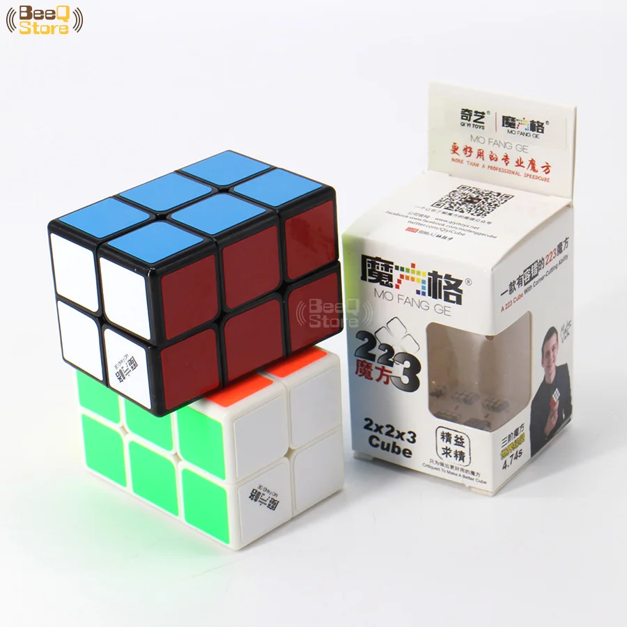 QiYi 2x2x3 Magic Cube Белый/Черный Стикеры Скорость Логические кубики Детские веселые развивающие игрушки для дети 223 развивающие игрушки