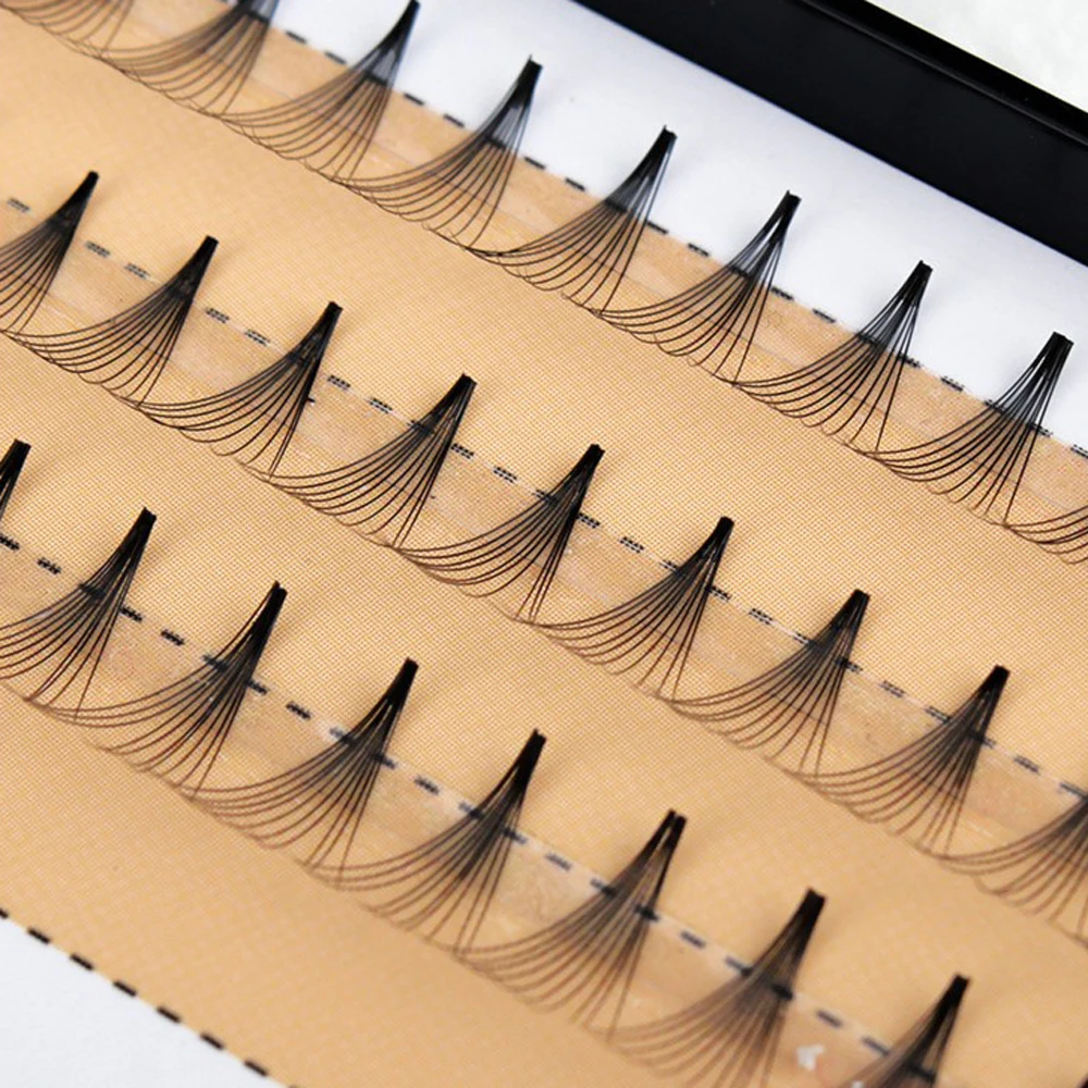 

1 Set Women 0.07 C 10D Wave Individual Mink Black Soft False Eyelashes Eye Lashes Extension Tools for Women Makeup