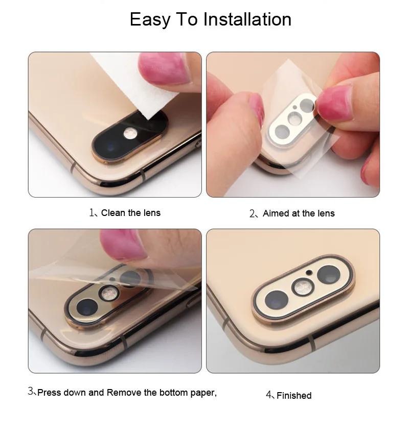Задняя крышка объектива камеры защитный чехол для Iphone X XS Max металлическая защитная крышка объектива