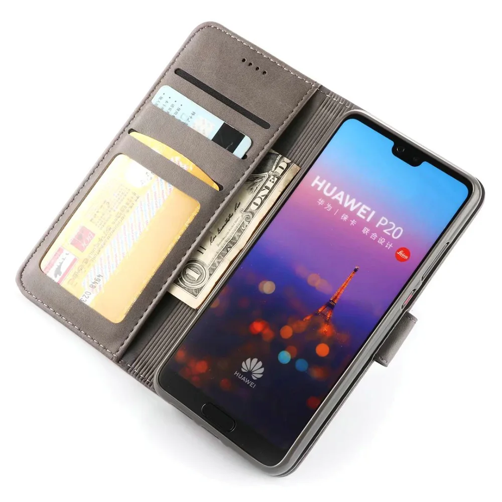 Чехол ZGAR для Huawei P20 чехол книжка из искусственной кожи с бумажником и держателем