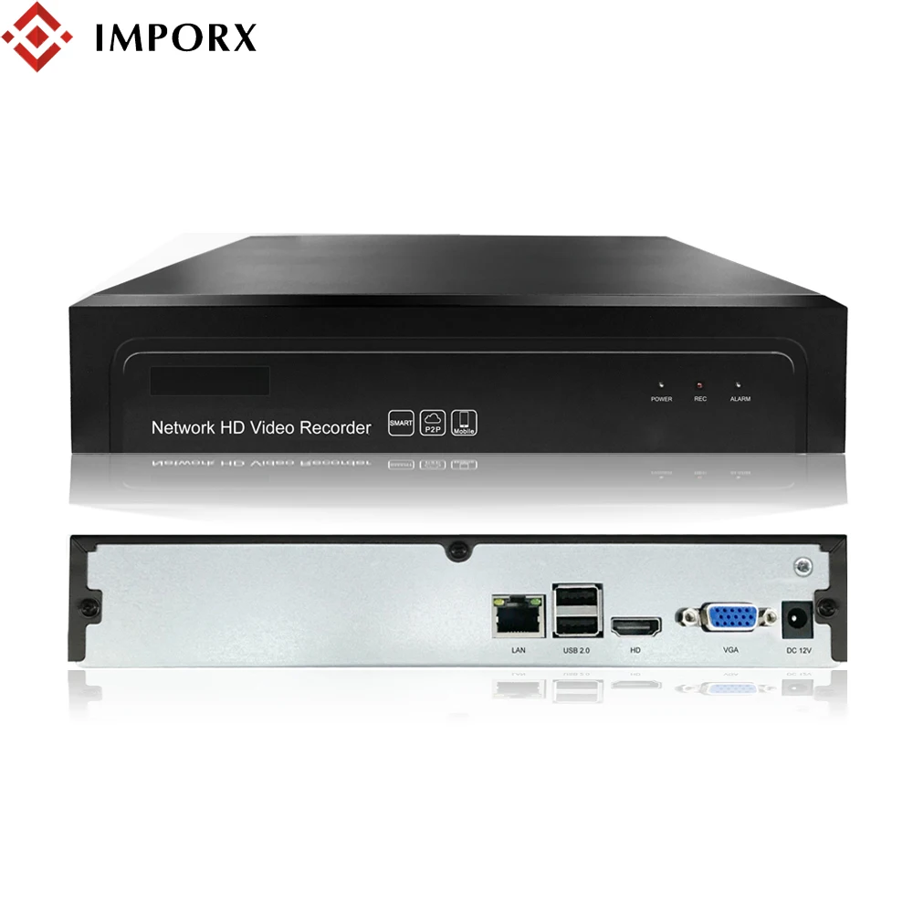 

IMPORX CCTV NVR 16CH 5MP/8CH 4MP/4CH 5MP Security Video Recorder H.265 Motion Detect ONVIF P2P CCTV NVR 1* SATA up to 8TB AEeye