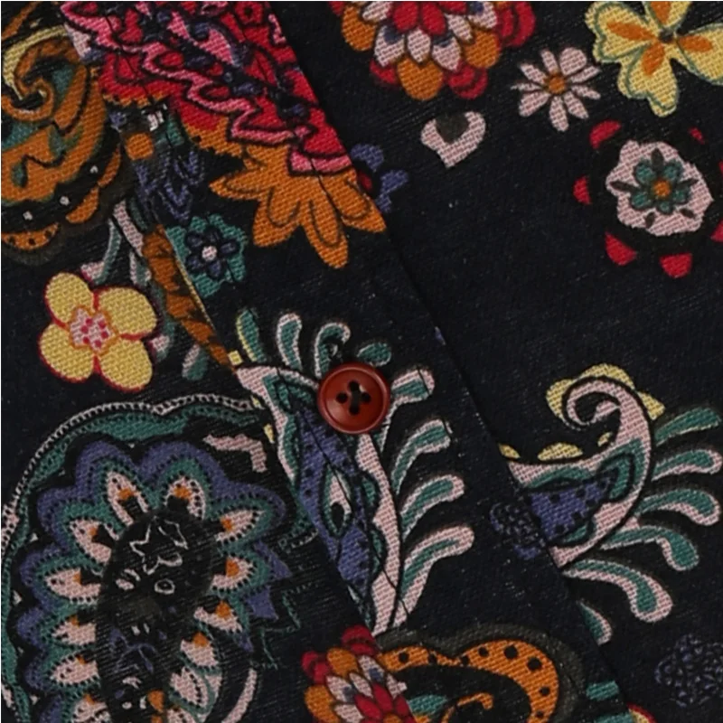 خمر بيزلي طباعة قميص للرجال 2018 أزياء العلامة التجارية يتأهل قصير كم قميص هاواي قمصان رجالي camisa هومبر