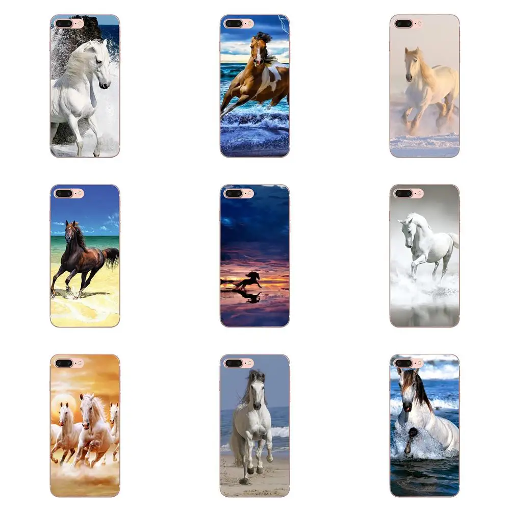 Мягкий чехол из ТПУ с защитным покрытием Wild Horses Running At Sunset для Xiaomi Redmi Mi Note 7 8 9 SE Pro