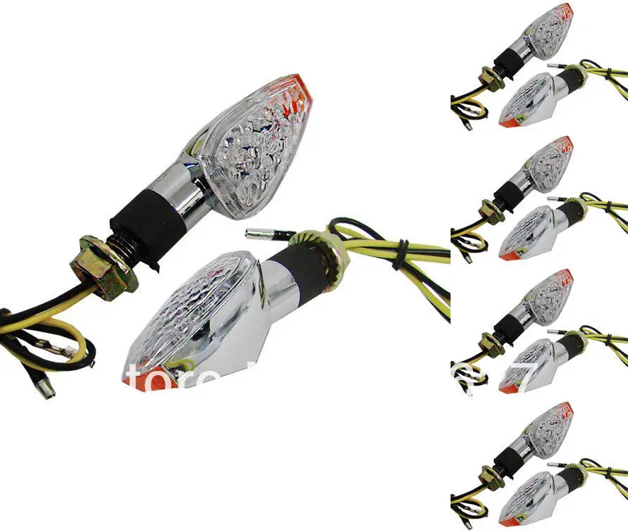 Wholesale LOT 5Universal LED Turn Signals Indicator For Motorcycle Dual Sport Dirt bike