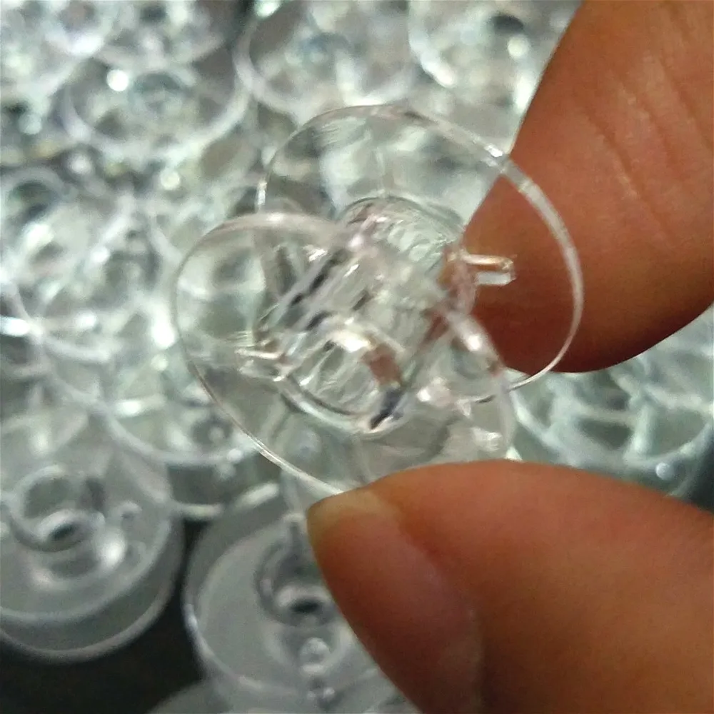 JX-LCLYL 30pcs Style SA156 Transparent Plastic Sewing Machine Bobbins Spool For Brother