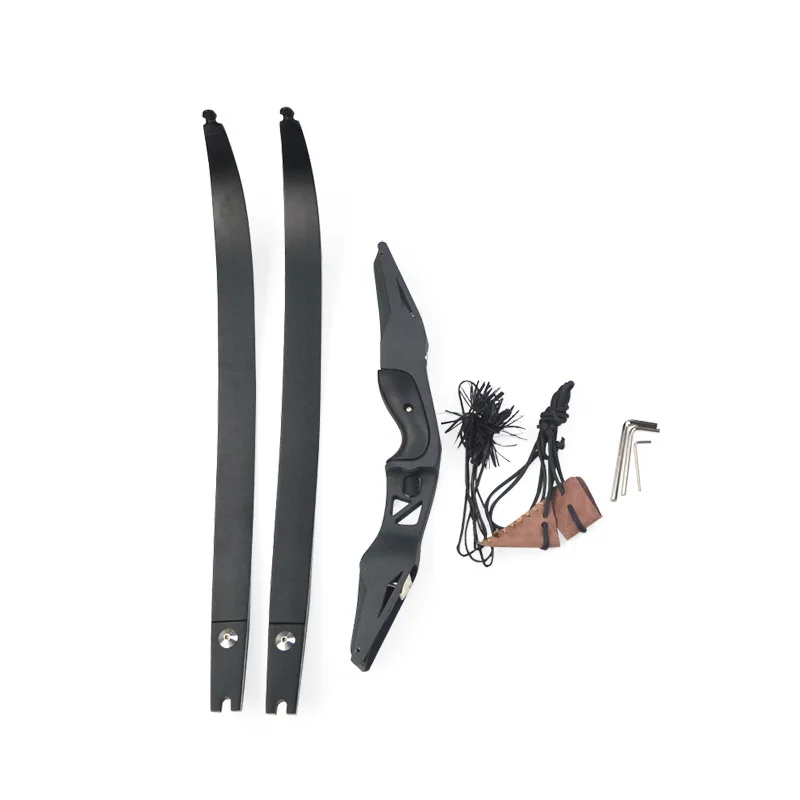 

60 Inch 20-50 lbs ILF Type Archery Recurve Bows 17 Inch Metal Riser Fiberglass Foam Core Bow Limbs for Bows and Arrows Shooting