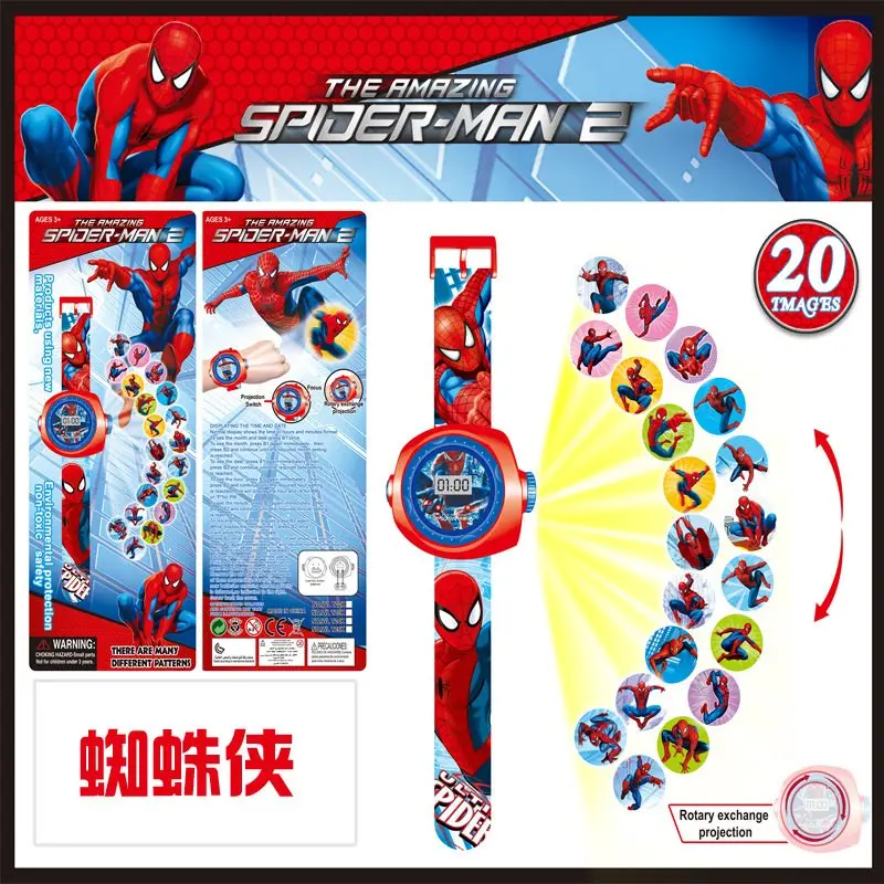 

Children's Cartoon Watch 20 Projection Pattern Digital Child Watches For Boys Girls LED Display Kids Clock Gift Reloj Relogio