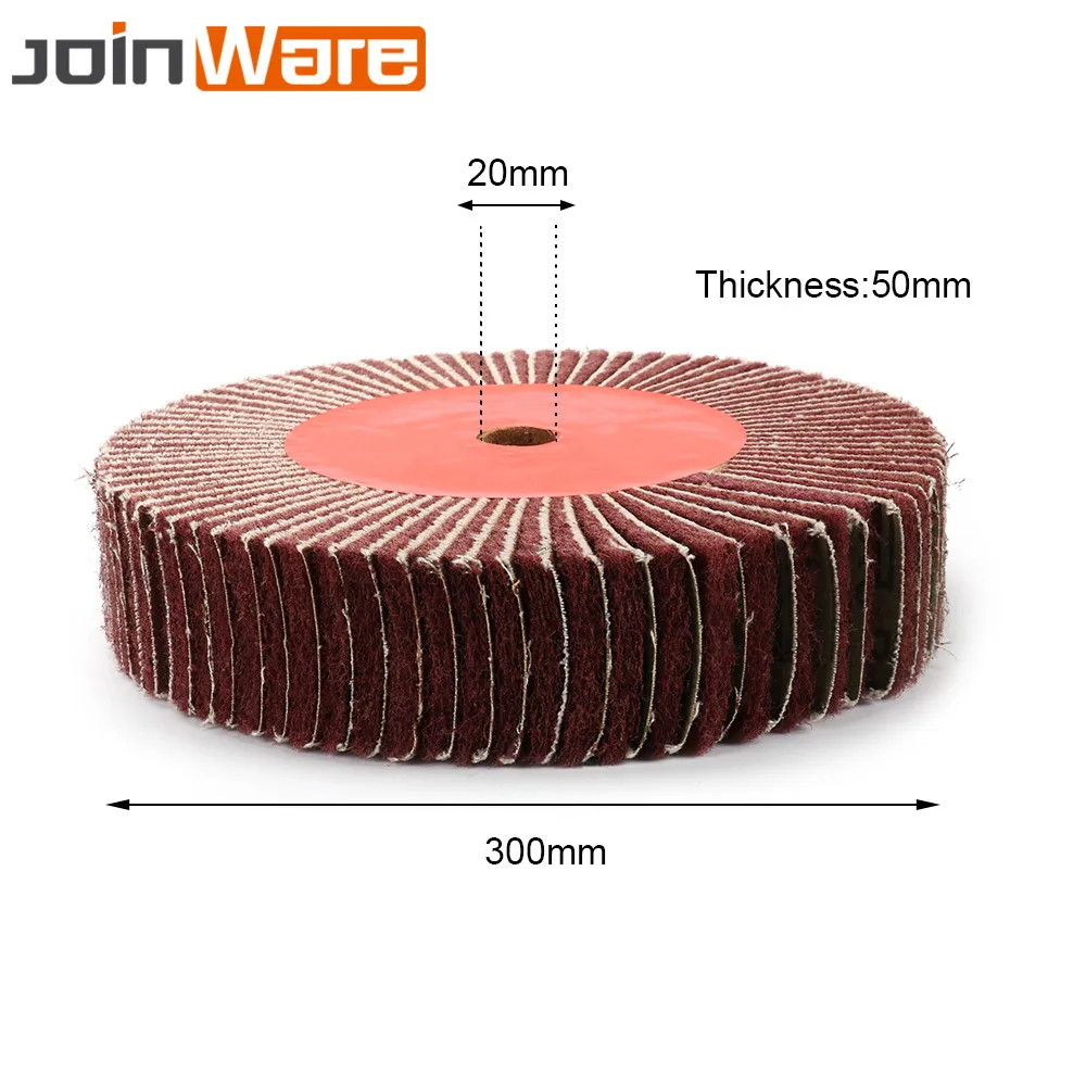 1 шт. " /5"/" /8"/1" /12" Красный нетканый мочалка шлифовальный круг лоскут Швабра полировальный диск колеса 240 зернистость 20 мм Диаметр " толщина