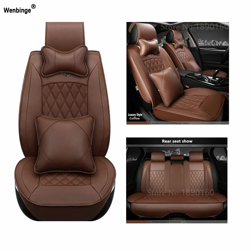 

Universal PU Leather car seat covers For Toyota Corolla Camry Rav4 Auris Prius Yalis Avensis SUV auto accessories car sticks
