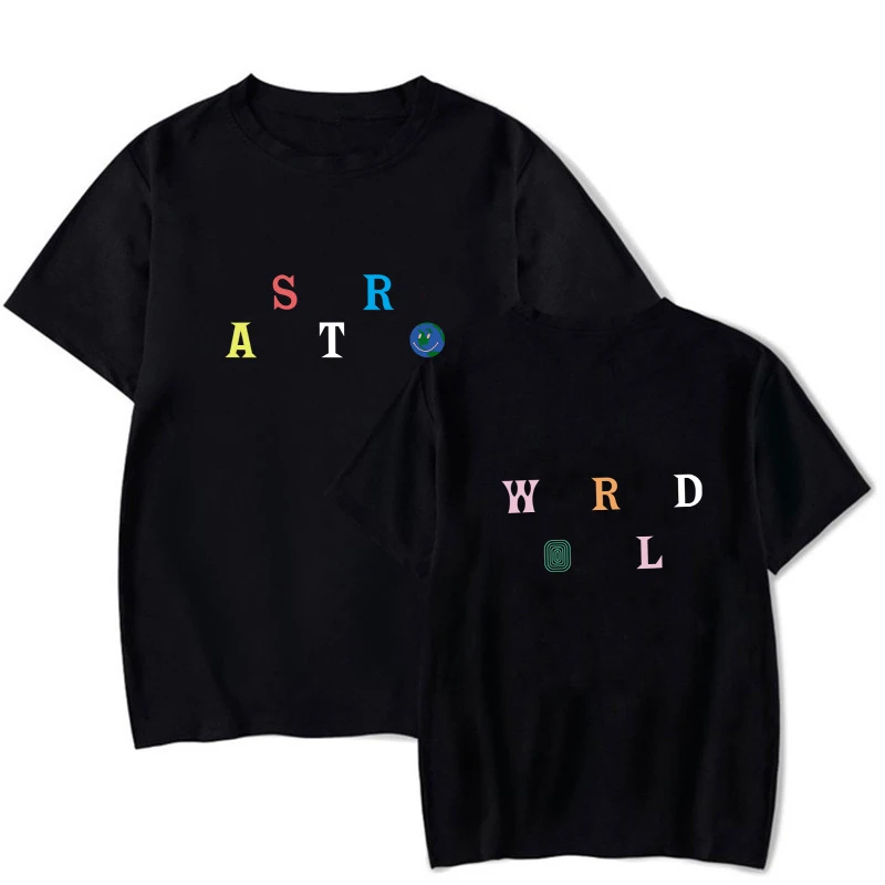 

Brand ASTROWORLD Print T-Shirts Men/Women Travis Scotts Casual O-Neck Men's T Shirt Summer Short Sleeve Hip Hop Harajuku Tee top