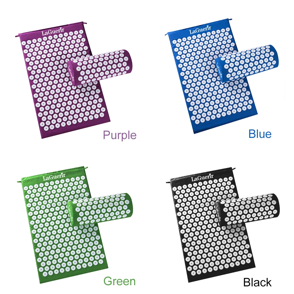 Массажер(приблизительно 67*42 см) массажная подушка акупрессура коврик снимает стресс боль Акупунктура Спайк йога коврик с подушкой Прямая поставка