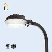 5 упаковок UL DLC в списке 50 Вт IP65 светодиодный уличный фонарь AC100-277V Встроенный датчик фотоэлемента светодиодный уличный фонарь Сумерки до рассвета освещение светодиодной подсветки