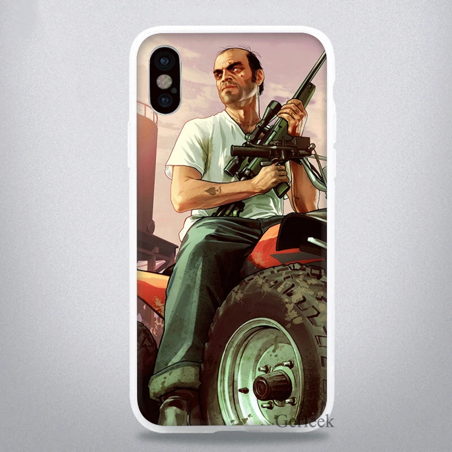 GTA 5 Чехол Для Телефона I Phone 5S 6 6S 7 8 Plus X XS XR Max чехлы|Чехлы-накладки| |