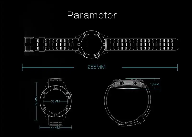 MOCRUX 2018 Passometer Smart watch F5 Heart Rate Monitor GPS Multi-Sport Mode OLED Altimeter Bluetooth Fitness Tracker IP67 smartwatch  (10)