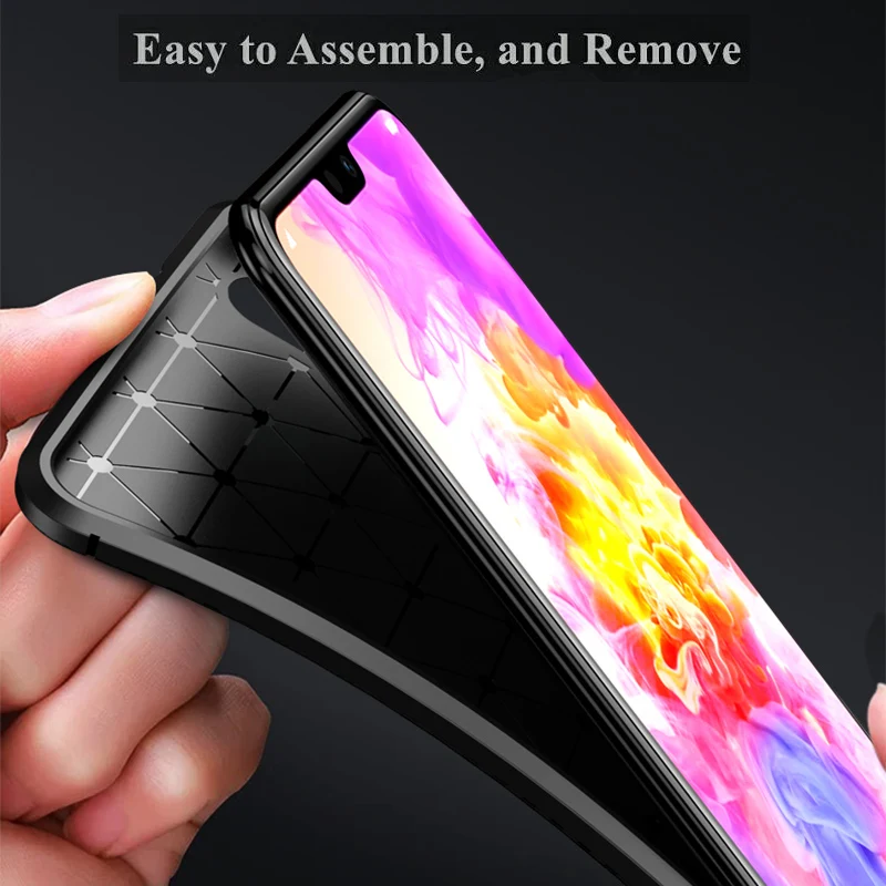 Чехол из углеродного волокна для Huawei Mate 10 20 Lite P20 Pro мягкий силиконовый чехол huawei