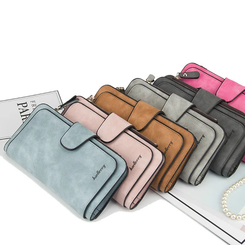 

New Brand Wallet Coin Purse PU Leather Women Wallet Purse Female Solid Card Holder Long Lady Clutch Purses Carteira Feminina