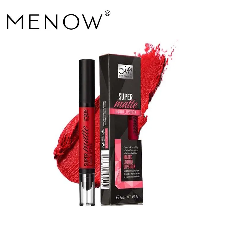 

MENOW Perfect Lip gloss Cosmetics Long Lasting Matte Liquid Lipstick Moisturizer Lipgloss Whole sale make up drop ship L506 ~