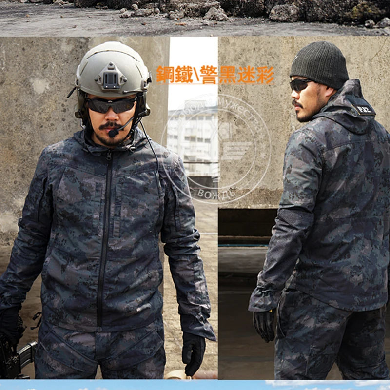 

New Army Military Uniform Tactical Suit Equipment Desert Camouflage Combat Airsoft CS Hunting Uniform Clothing Set Jacket Pants