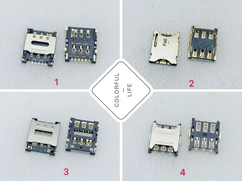 

Micro Nano Flip 6pin Child Smart Watch SIM/TF Card Socket Connector Tray Slot Holder Adapter Motherboard Flex Cable Repair Part