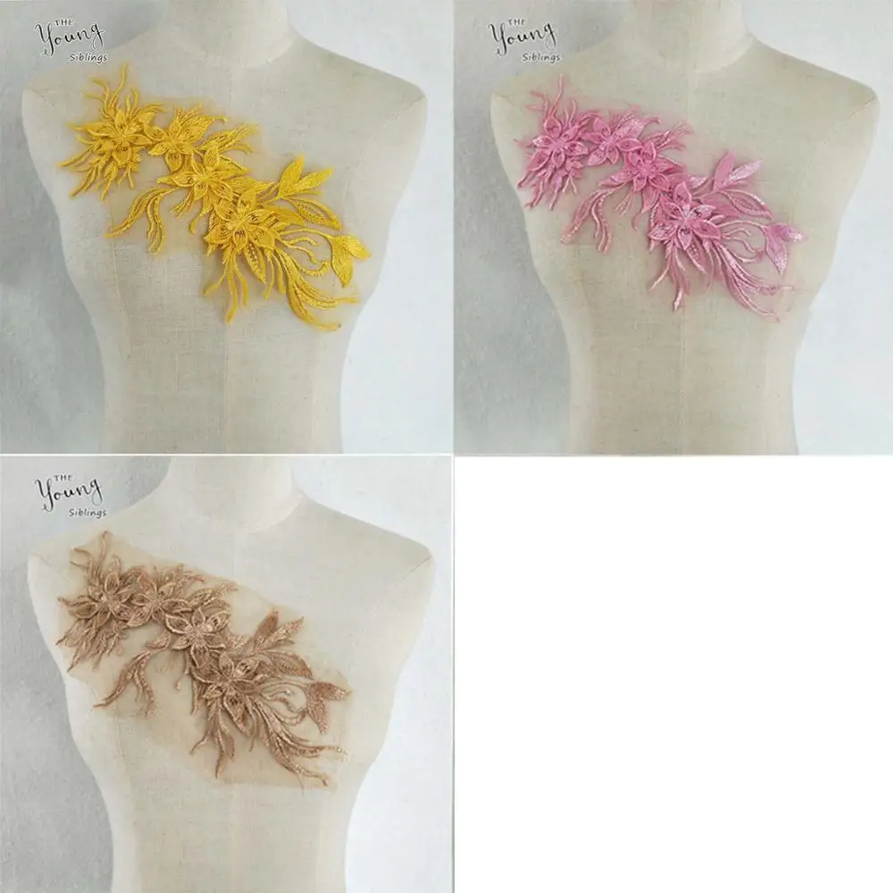 

Fashion Lace Flower Sewing Accessories DIY Making Clothing Design Decor Lace Collar Neckline Decorate Applications YL1245-YL1248