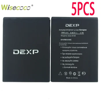 

WISECOCO 5PCS/LOT In Stock High Quality New 2019 1800mAh Battery For DEXP IXION E145 EVO SE Mobile Phone+Tracking Number
