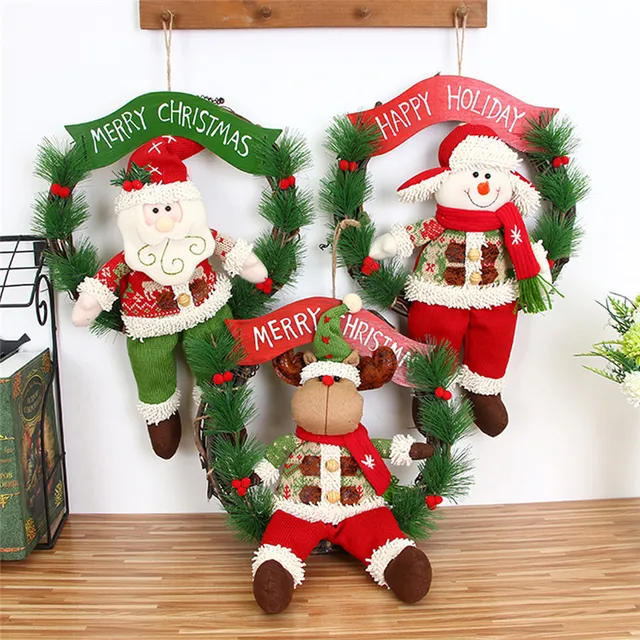 merry christmas party poinsettia pine wreath door wall garland decoration wholesale free shipping 30ri27 - Christmas Wreath Decorations Wholesale merry christmas party poinsettia pine wreath door wall garland decoration wholesale free shipping 30ri27 - Christmas Wreath Decorations Wholesale