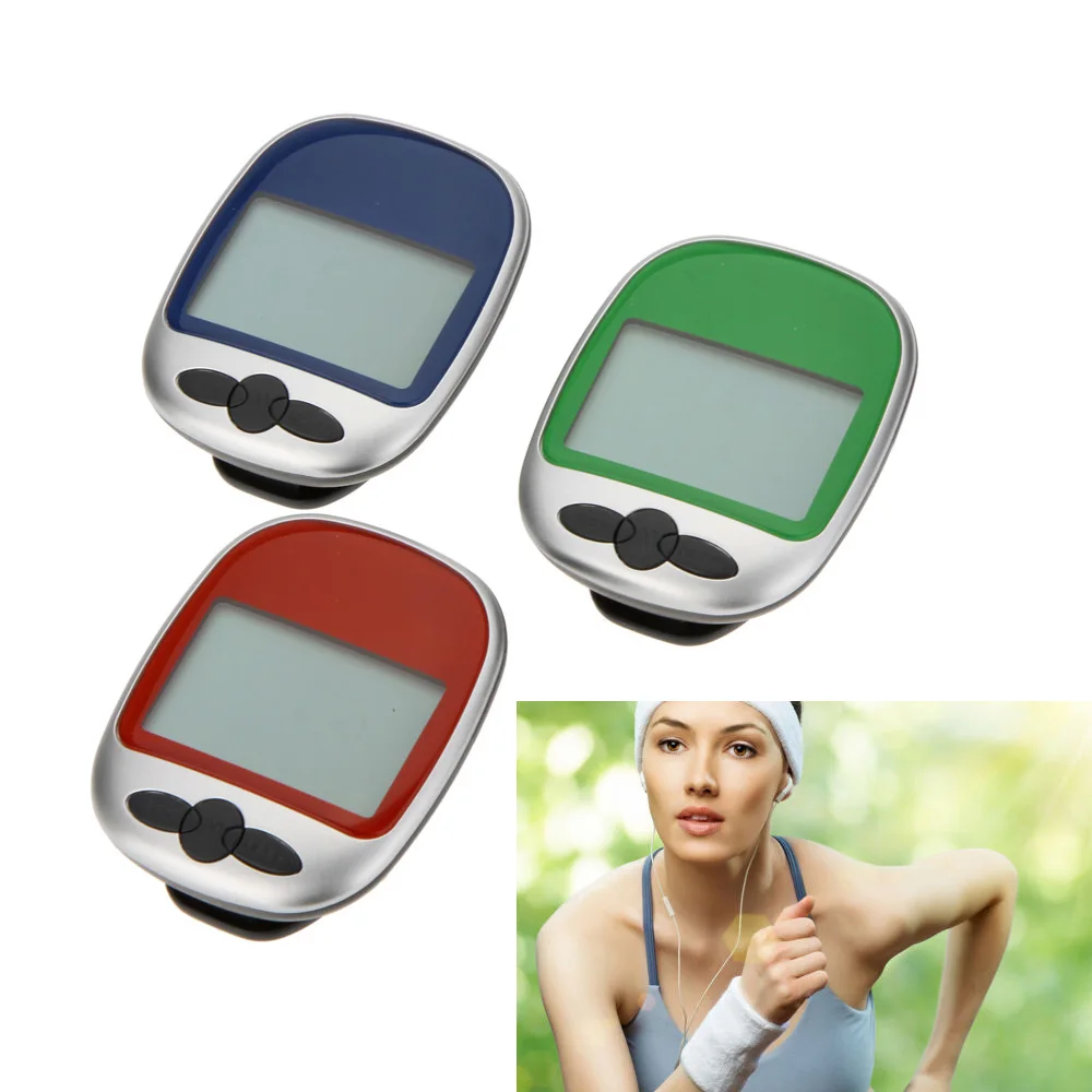 1PC Multifunction LCD Display Big Screen Sports Pedometer Step Calorie Counter Walking Motion