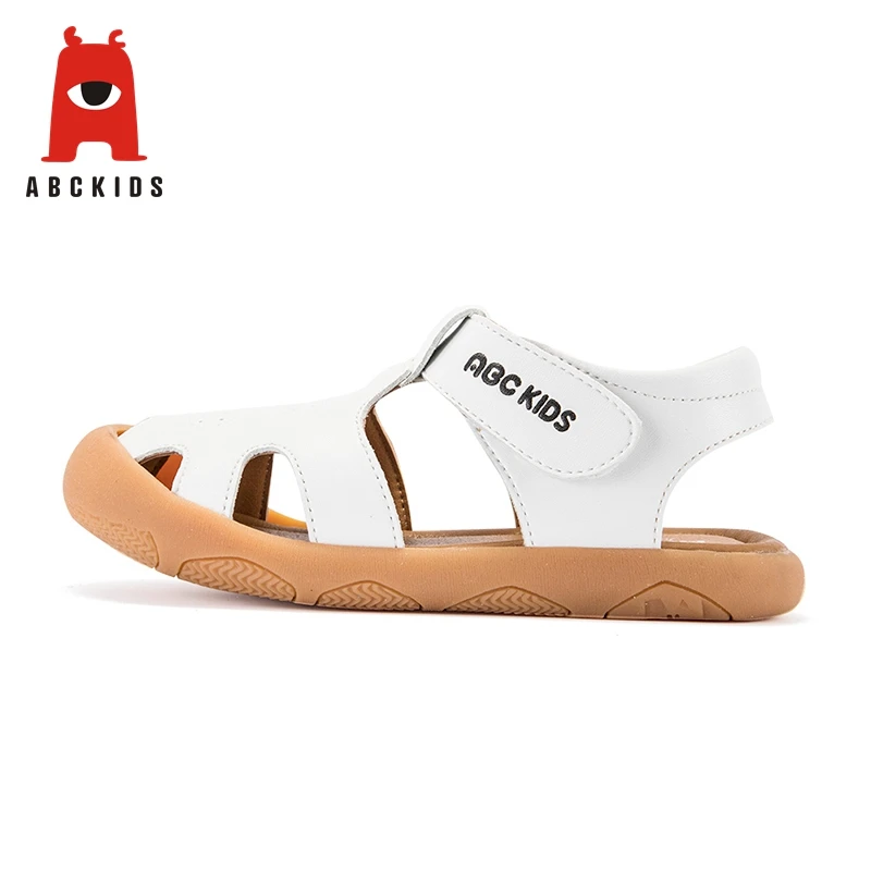 Abckids Kids Boy Summer Leather Hollow Sandals Children Flats Breathable Anti-slippery Boys Girls Closed Toe Slippers Sandalias Abckids Kids Boy Summer Leather Hollow Sandals Children Flats Breathable Anti-slippery Boys Girls Closed Toe Slippers Sandalias