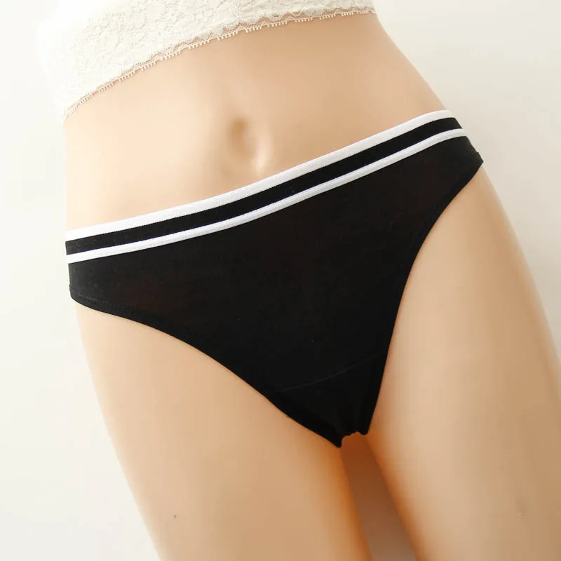 Seedrulia Simple Design Sporty Style Cotton Panties String Thongs Seamless Briefs Sexy Lingerie Fashion Soft Women Underwear